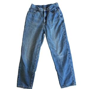 L.L. Bean Flannel Lined Jeans Womens Size 12R Medium Wash 90s Vintage Made USA